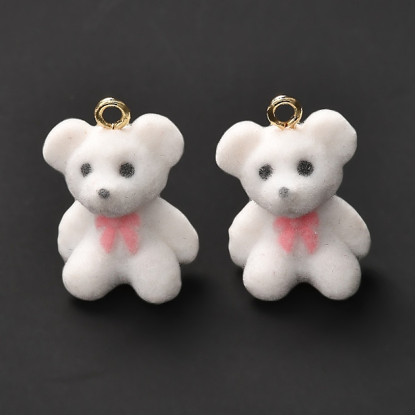 PandaHall Flocky Resin Pendants, with Alloy Findings, Bear, White, 22x15x12mm, Hole: 2mm Resin Bear White
PandaHall Flocky Resin Pendants, with Alloy Findings, Bear, White, 22x15x12mm, Hole: 2mm Resin Bear White