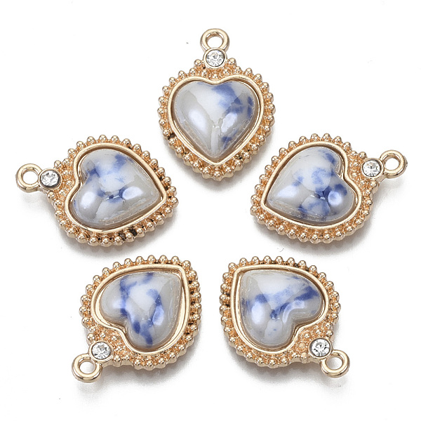 PandaHall Porcelain Pendants, with Light Gold Plated Brass Findings and Crystal Rhinestone, Heart, Royal Blue, 23x16x5mm, Hole: 1.8mm...
PandaHall Porcelain Pendants, with Light Gold Plated Brass Findings and Crystal Rhinestone, Heart, Royal Blue, 23x16x5mm, Hole: 1.8mm...