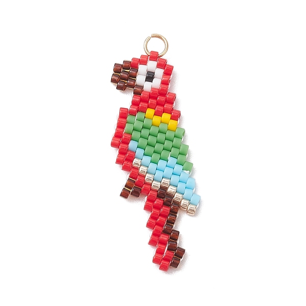 PandaHall MIYUKI Delica Beads, Cylinder, Japanese Seed Beads Parrot Pendant, Colorful, 38x14x2mm, Hole: 2.6mm Glass Parrot
PandaHall MIYUKI Delica Beads, Cylinder, Japanese Seed Beads Parrot Pendant, Colorful, 38x14x2mm, Hole: 2.6mm Glass Parrot