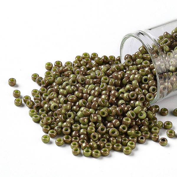 PandaHall TOHO Round Seed Beads, Japanese Seed Beads, (1209) Opaque Avocado Pink Marbled, 8/0, 3mm, Hole: 1mm, about 222pcs/10g Glass Gold
PandaHall TOHO Round Seed Beads, Japanese Seed Beads, (1209) Opaque Avocado Pink Marbled, 8/0, 3mm, Hole: 1mm, about 222pcs/10g Glass Gold
