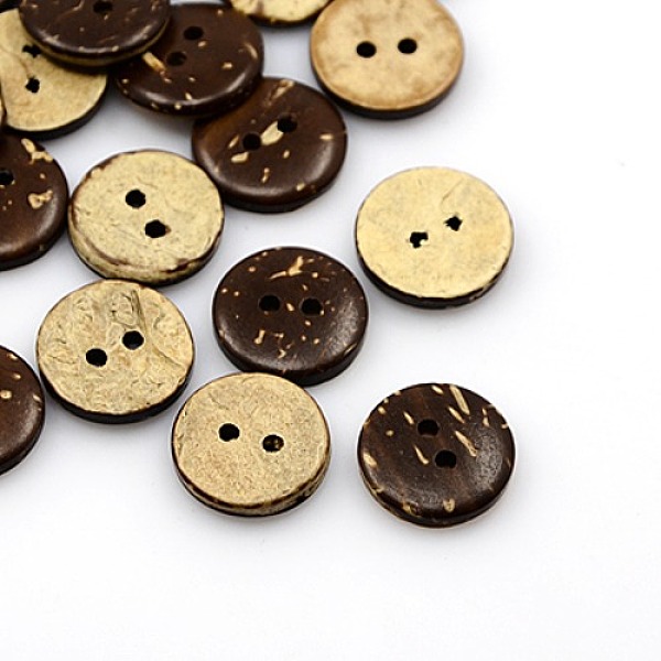 PandaHall Coconut Buttons, 2-Hole, Flat Round, Coconut Brown, 15x3mm, Hole: 2mm Coconut Flat Round Brown
PandaHall Coconut Buttons, 2-Hole, Flat Round, Coconut Brown, 15x3mm, Hole: 2mm Coconut Flat Round Brown