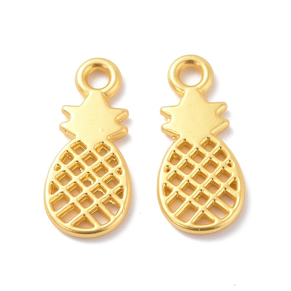 PandaHall Rack Plating Alloy Pendants, Cadmium Free & Lead Free & Nickle Free, Pineapple Charm, Matte Gold Color, 21x10.5x1.7mm, Hole: 2.2mm...
PandaHall Rack Plating Alloy Pendants, Cadmium Free & Lead Free & Nickle Free, Pineapple Charm, Matte Gold Color, 21x10.5x1.7mm, Hole: 2.2mm...