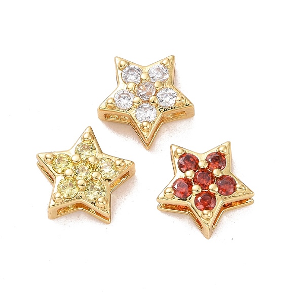 PandaHall Eco-friendly Brass Micro Pave Cubic Zirconia Slide Charms, Cadmium Free & Lead Free, Long-Lasting Plated, Golden, Star, Mixed..., Multicolor
PandaHall Eco-friendly Brass Micro Pave Cubic Zirconia Slide Charms, Cadmium Free & Lead Free, Long-Lasting Plated, Golden, Star, Mixed..., Multicolor