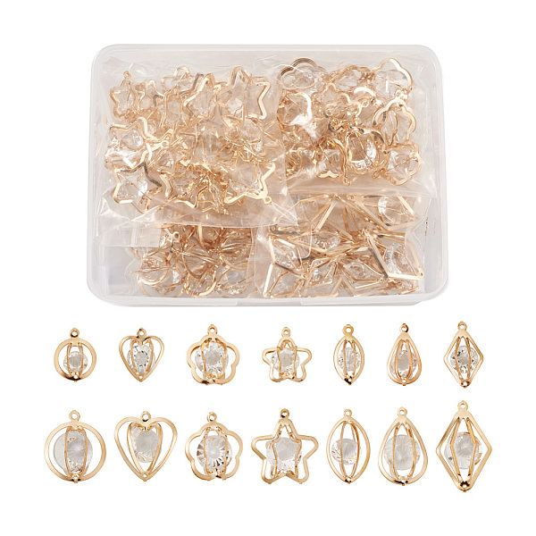 PandaHall 114 Pcs 19 Styles Alloy Pendants, with Crystal Rhinestones, Light Gold, 6pcs/style Alloy+Rhinestone Mixed Shapes Clear
PandaHall 114 Pcs 19 Styles Alloy Pendants, with Crystal Rhinestones, Light Gold, 6pcs/style Alloy+Rhinestone Mixed Shapes Clear