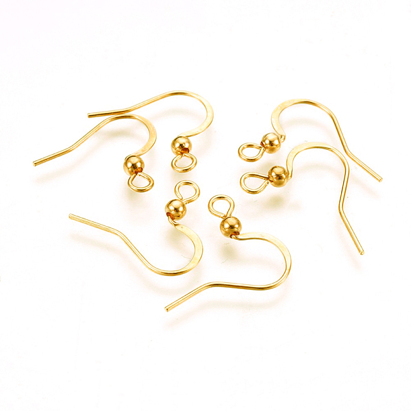 PandaHall 316 Surgical Stainless Steel Earring Hooks, Ear Wire, with Horizontal Loop, Real 18k Gold Plated, 16x16~19.5x3mm, Hole: 2mm, 21...
PandaHall 316 Surgical Stainless Steel Earring Hooks, Ear Wire, with Horizontal Loop, Real 18k Gold Plated, 16x16~19.5x3mm, Hole: 2mm, 21...