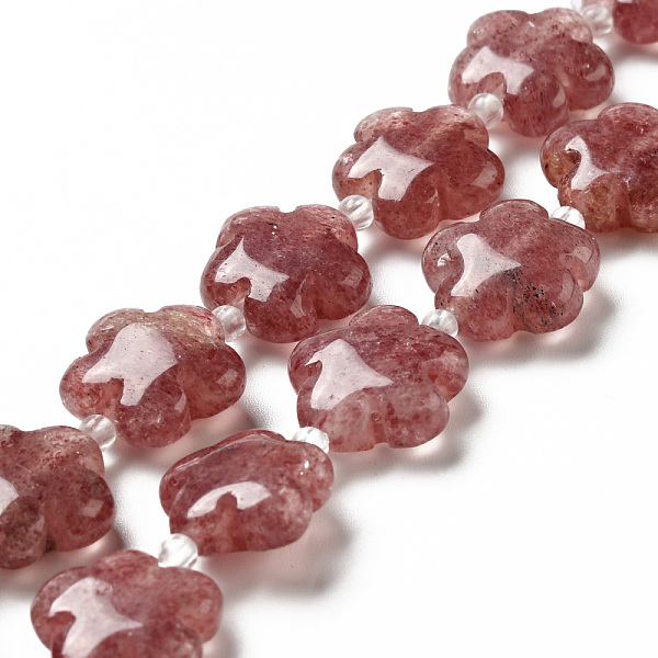 PandaHall Natural Strawberry Quartz Beads Strands, 5-petal Flower, 14~15x14~15x6~7mm, Hole: 1.2mm, about 27pcs/strand, 16.14''(41~44.5cm)...
PandaHall Natural Strawberry Quartz Beads Strands, 5-petal Flower, 14~15x14~15x6~7mm, Hole: 1.2mm, about 27pcs/strand, 16.14''(41~44.5cm)...