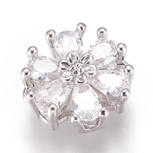 PandaHall Brass Micro Pave Cubic Zirconia Links, Lead Free & Cadmium Free, Flower, Clear, Platinum, 12x5.5mm, Hole: 1.2mm Brass+Cubic...
PandaHall Brass Micro Pave Cubic Zirconia Links, Lead Free & Cadmium Free, Flower, Clear, Platinum, 12x5.5mm, Hole: 1.2mm Brass+Cubic...