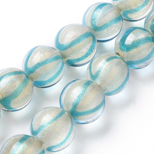 PandaHall Handmade Lampwork Beads Strands, Gold Powder, Round, Turquoise, 12x11~11.5mm, Hole: 1.6mm, about 30pcs/strand, 13.1 inch(33.5cm)..., Green
PandaHall Handmade Lampwork Beads Strands, Gold Powder, Round, Turquoise, 12x11~11.5mm, Hole: 1.6mm, about 30pcs/strand, 13.1 inch(33.5cm)..., Green