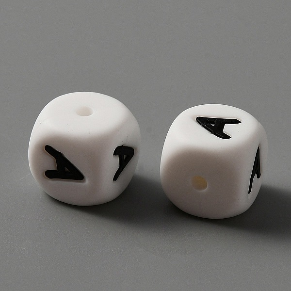 PandaHall Food Grade Eco-Friendly Silicone Beads, Chewing Beads For Teethers, DIY Nursing Necklaces Making, White Cube with Black Letter...
PandaHall Food Grade Eco-Friendly Silicone Beads, Chewing Beads For Teethers, DIY Nursing Necklaces Making, White Cube with Black Letter...