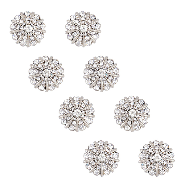PandaHall SUPERFINDINGS 8Pcs Flower Rhinestone Shank Buttons 22.5mm Sew on Platinum Buttons Crystal Embellishments with 1-Hole for Dress...
PandaHall SUPERFINDINGS 8Pcs Flower Rhinestone Shank Buttons 22.5mm Sew on Platinum Buttons Crystal Embellishments with 1-Hole for Dress...