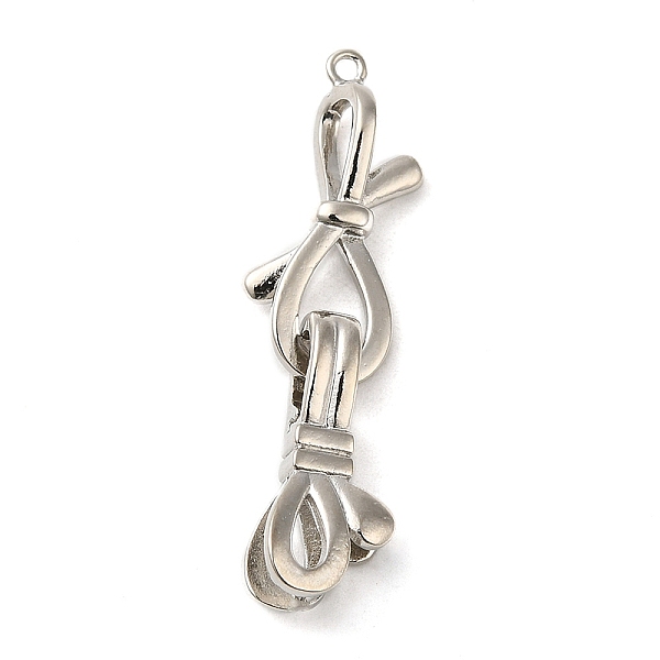 PandaHall Rack Plating Brass Knot Fold Over Clasps, Lead Free & Cadmium Free, Long-Lasting Plated, Platinum, Knot: 21.5x10.5x5.5mm, Hole...
PandaHall Rack Plating Brass Knot Fold Over Clasps, Lead Free & Cadmium Free, Long-Lasting Plated, Platinum, Knot: 21.5x10.5x5.5mm, Hole...
