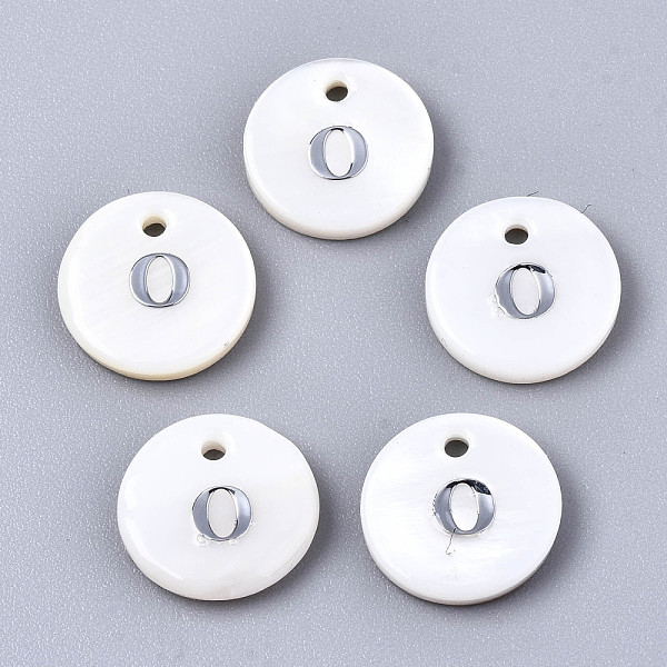 PandaHall Natural Freshwater Shell Pendants, with Platinum Plated Iron Etched Metal Embellishments, Flat Round with Initial Letter, White...
PandaHall Natural Freshwater Shell Pendants, with Platinum Plated Iron Etched Metal Embellishments, Flat Round with Initial Letter, White...