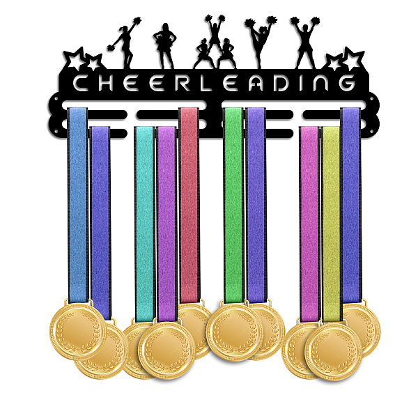 PandaHall Fashion Iron Medal Hanger Holder Display Wall Rack, with Screws, Cheerleader Pattern, 150x400mm Iron Sports
PandaHall Fashion Iron Medal Hanger Holder Display Wall Rack, with Screws, Cheerleader Pattern, 150x400mm Iron Sports