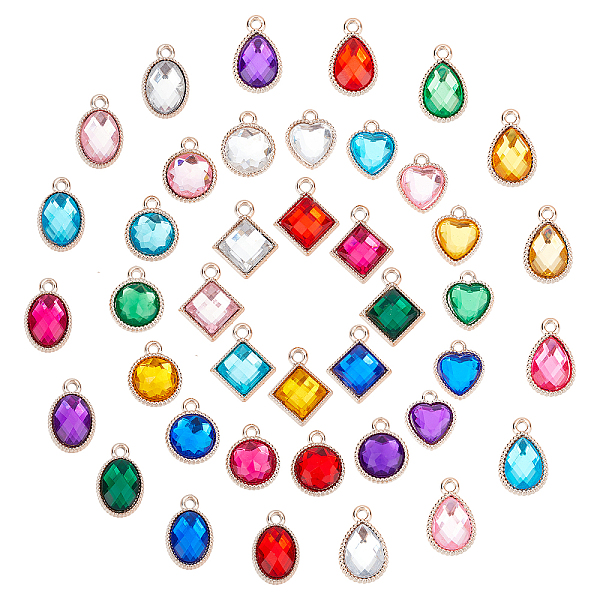 PandaHall CHGCRAFT 100Pcs 5 Style UV Plating ABS Plastic Pendants, with Acrylic Rhinestone, Light Gold, Teardrop & Flat Round & Rhombus &..., Multicolor
PandaHall CHGCRAFT 100Pcs 5 Style UV Plating ABS Plastic Pendants, with Acrylic Rhinestone, Light Gold, Teardrop & Flat Round & Rhombus &..., Multicolor