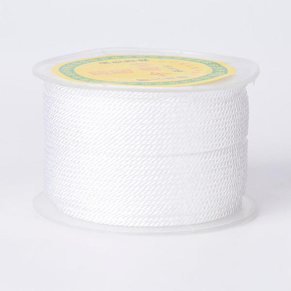PandaHall Round Polyester Cords, Milan Cords/Twisted Cords, White, 1.5~2mm, 50yards/roll(150 feet/roll) Polyester White
PandaHall Round Polyester Cords, Milan Cords/Twisted Cords, White, 1.5~2mm, 50yards/roll(150 feet/roll) Polyester White