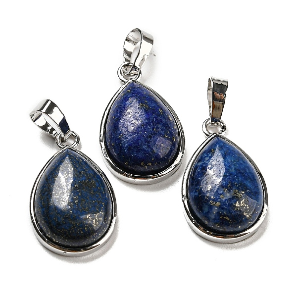 PandaHall Natural Lapis Lazuli Dyed Pendants, Teardrop Charms with Platinum Plated Brass Snap on Bails, 24x15x7.5mm, Hole: 4x8mm Lapis...
PandaHall Natural Lapis Lazuli Dyed Pendants, Teardrop Charms with Platinum Plated Brass Snap on Bails, 24x15x7.5mm, Hole: 4x8mm Lapis...