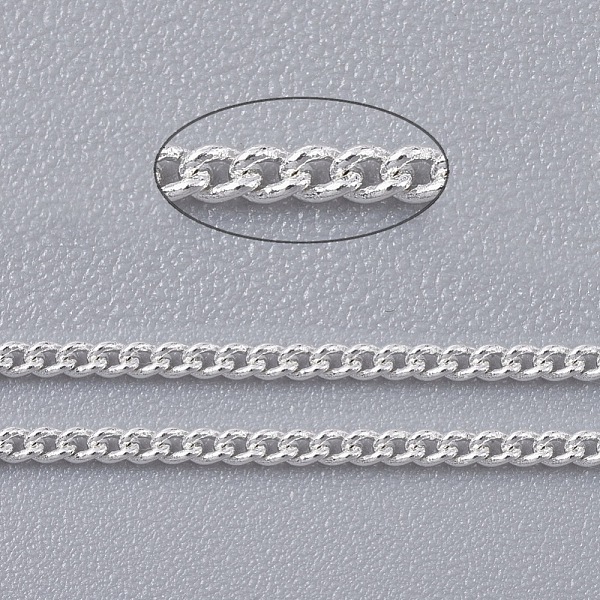 PandaHall Brass Twisted Chains, Curb Chains, Unwelded, with Spool, Oval, Lead Free & Nickel Free & Cadmium Free, Silver, 1.8x1x0.36mm, about...
PandaHall Brass Twisted Chains, Curb Chains, Unwelded, with Spool, Oval, Lead Free & Nickel Free & Cadmium Free, Silver, 1.8x1x0.36mm, about...
