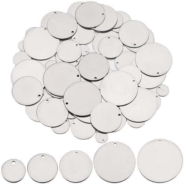 PandaHall SUNNYCLUE 100Pcs 5 Styles 304 Stainless Steel Pendants, Stamping Blank Tag, Flat Round Charm, Stainless Steel Color, 10~30x0.8~1mm...
PandaHall SUNNYCLUE 100Pcs 5 Styles 304 Stainless Steel Pendants, Stamping Blank Tag, Flat Round Charm, Stainless Steel Color, 10~30x0.8~1mm...