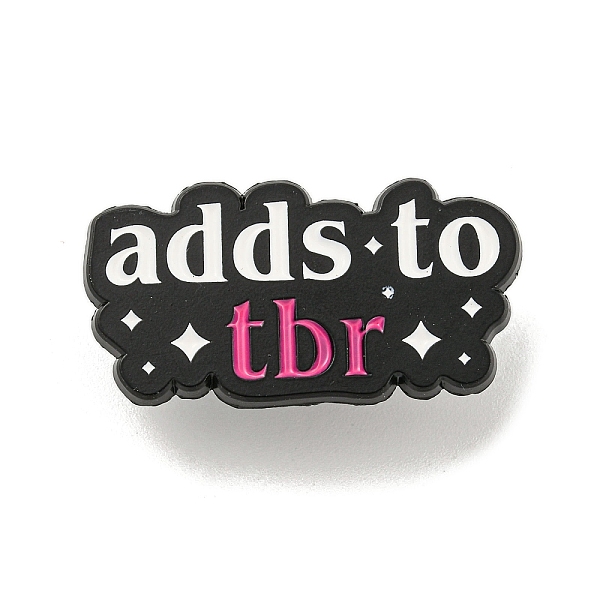 PandaHall Adds to TBR Zinc Alloy Brooches, Word Enamel Pins for Backpack, Suit, Black, 16x30.5x1.5mm Alloy+Enamel Word White
PandaHall Adds to TBR Zinc Alloy Brooches, Word Enamel Pins for Backpack, Suit, Black, 16x30.5x1.5mm Alloy+Enamel Word White