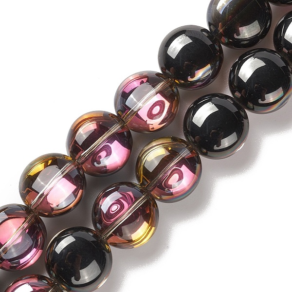 PandaHall Transparent Electroplate Glass Bead Strands, Half Rainbow Plated, Flat Round, Orchid, 12x8mm, Hole: 1.2mm, about 50pcs/strand..., Purple
PandaHall Transparent Electroplate Glass Bead Strands, Half Rainbow Plated, Flat Round, Orchid, 12x8mm, Hole: 1.2mm, about 50pcs/strand..., Purple