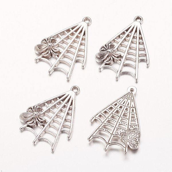 PandaHall Halloween Jewelry Alloy Pendants, Spider in Web, Cadmium Free & Nickel Free & Lead Free, Antique Silver, 32x23x3.5mm, Hole: 1.5mm...
PandaHall Halloween Jewelry Alloy Pendants, Spider in Web, Cadmium Free & Nickel Free & Lead Free, Antique Silver, 32x23x3.5mm, Hole: 1.5mm...