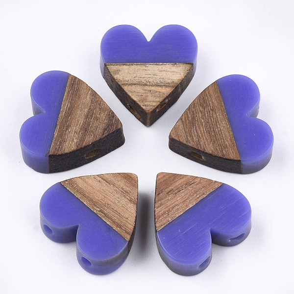 PandaHall Resin & Walnut Wood Multi Strand Links, Heart, Mauve, 17.5~18x17x5.5~6.5mm, Hole: 2mm Resin+Wood Heart Purple
PandaHall Resin & Walnut Wood Multi Strand Links, Heart, Mauve, 17.5~18x17x5.5~6.5mm, Hole: 2mm Resin+Wood Heart Purple