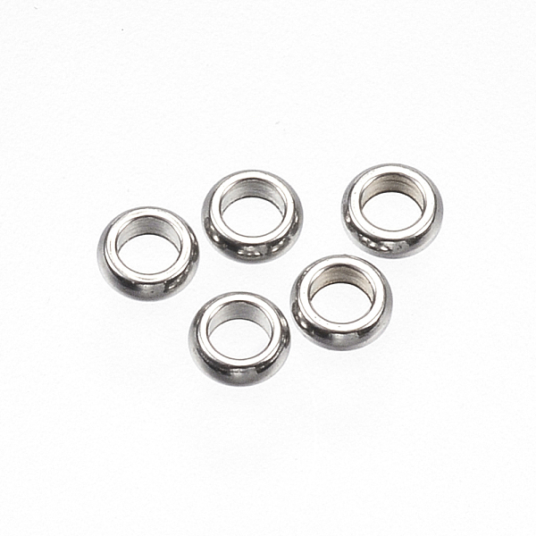 PandaHall 201 Stainless Steel Spacer Beads, Rondelle, Stainless Steel Color, 2.5x1mm, Hole: 1.5mm 201 Stainless Steel Rondelle
PandaHall 201 Stainless Steel Spacer Beads, Rondelle, Stainless Steel Color, 2.5x1mm, Hole: 1.5mm 201 Stainless Steel Rondelle