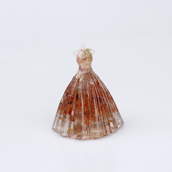 PandaHall Resin Wedding Dress Display Decoration, with Natural Gemstone Chips inside Statues for Home Office Decorations, Sienna, 56x70mm..., Brown
PandaHall Resin Wedding Dress Display Decoration, with Natural Gemstone Chips inside Statues for Home Office Decorations, Sienna, 56x70mm..., Brown
