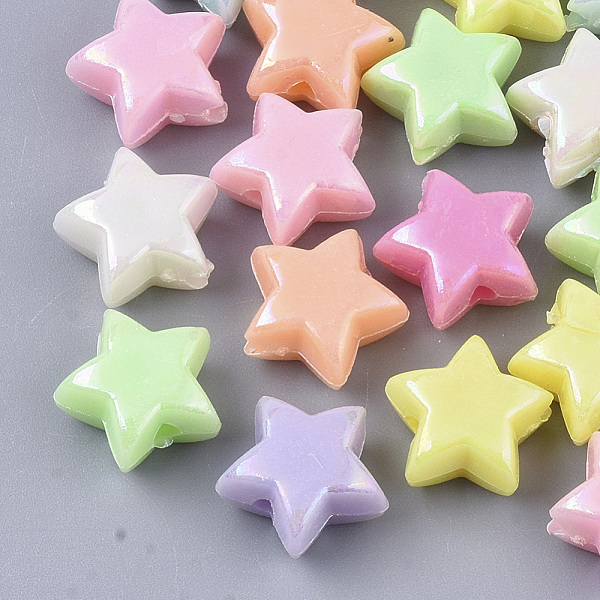 PandaHall Opaque Acrylic Beads, AB Color Plated, Star, Mixed Color, 11x11x6mm, Hole: 1.6mm, about 1045pcs/345g Acrylic Star Multicolor
PandaHall Opaque Acrylic Beads, AB Color Plated, Star, Mixed Color, 11x11x6mm, Hole: 1.6mm, about 1045pcs/345g Acrylic Star Multicolor