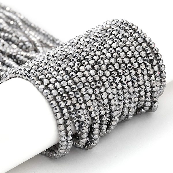 PandaHall Electroplate Glass Beads Strands, Full Plated, Faceted Round, Platinum Plated, 3x2.5mm, Hole: 0.7mm, about 149pcs/strand, 14.57''...
PandaHall Electroplate Glass Beads Strands, Full Plated, Faceted Round, Platinum Plated, 3x2.5mm, Hole: 0.7mm, about 149pcs/strand, 14.57''...