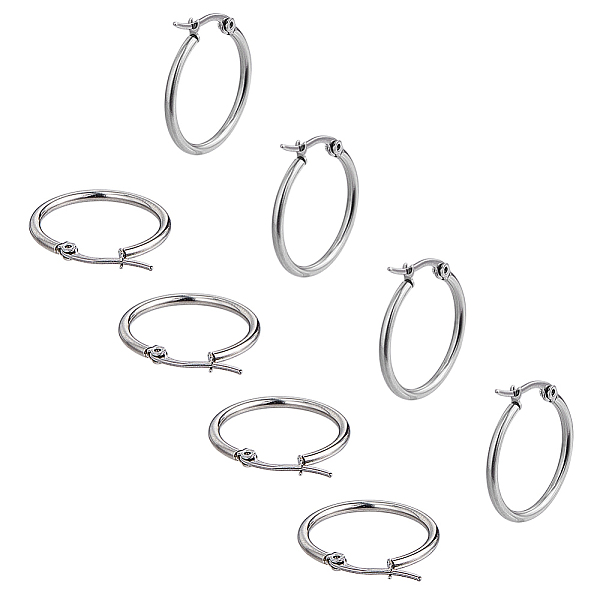 PandaHall Unicraftale 304 Stainless Steel Hoop Earring, Ring, Stainless Steel Color, 24.5x23x2mm, Pin: 1mm, 12pairs/box 304 Stainless Steel...
PandaHall Unicraftale 304 Stainless Steel Hoop Earring, Ring, Stainless Steel Color, 24.5x23x2mm, Pin: 1mm, 12pairs/box 304 Stainless Steel...