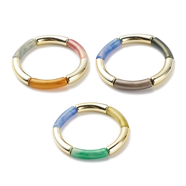 PandaHall Acrylic Curved Tube Beaded Stretch Bracelet for Women, Mixed Color, Inner Diameter: 2-1/8 inch(5.5cm) Acrylic Multicolor
PandaHall Acrylic Curved Tube Beaded Stretch Bracelet for Women, Mixed Color, Inner Diameter: 2-1/8 inch(5.5cm) Acrylic Multicolor