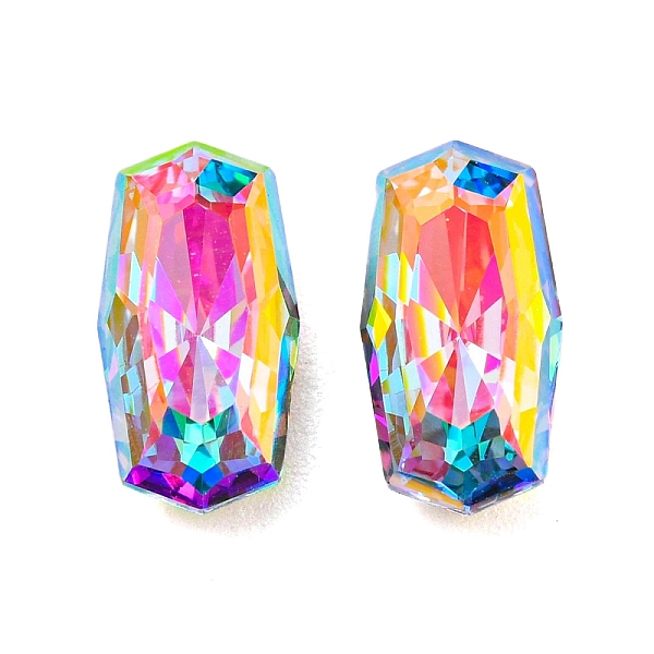 PandaHall Glass Rhinestone Cabochons, Point Back & Back Plated, Faceted, Rectangle, Aquamarine AB, 12x6.4x4.5mm Glass Rhinestone Rectangle..., Cyan
PandaHall Glass Rhinestone Cabochons, Point Back & Back Plated, Faceted, Rectangle, Aquamarine AB, 12x6.4x4.5mm Glass Rhinestone Rectangle..., Cyan
