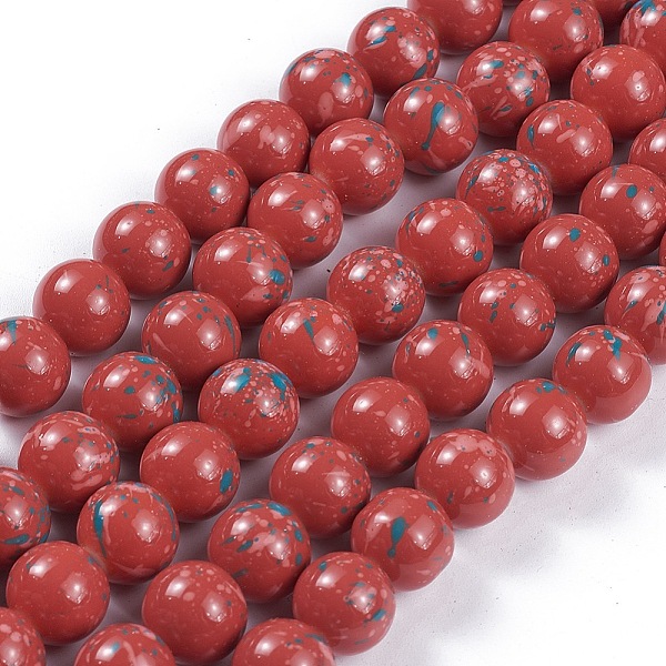 PandaHall Opaque Baking Painted Glass Beads Strands, Round, Dark Red, 10~10.5mm, Hole: 1.5mm, about 84pcs/strand, 31.4 inch(80cm) Glass...
PandaHall Opaque Baking Painted Glass Beads Strands, Round, Dark Red, 10~10.5mm, Hole: 1.5mm, about 84pcs/strand, 31.4 inch(80cm) Glass...