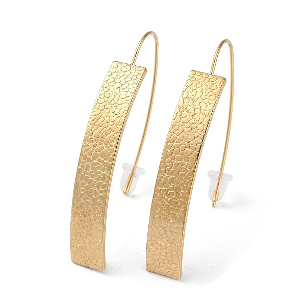 PandaHall Ion Plating(IP) 304 Stainless Steel Dangle Earrings for Women, Curved Rectangle, Golden, 46.5x7mm 304 Stainless Steel Rectangle
PandaHall Ion Plating(IP) 304 Stainless Steel Dangle Earrings for Women, Curved Rectangle, Golden, 46.5x7mm 304 Stainless Steel Rectangle