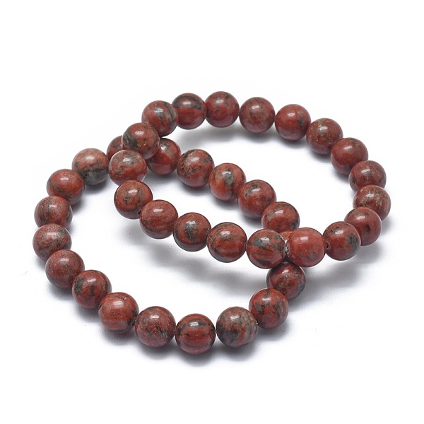 PandaHall Natural Sesame Jasper/Kiwi Jasper Bead Stretch Bracelets, Round, 2 inch~2-1/8 inch(5.2~5.5cm), Bead: 10mm Sesame Jasper
PandaHall Natural Sesame Jasper/Kiwi Jasper Bead Stretch Bracelets, Round, 2 inch~2-1/8 inch(5.2~5.5cm), Bead: 10mm Sesame Jasper