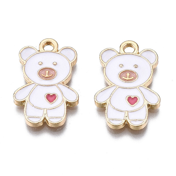 PandaHall Alloy Pendants, with Enamel, Cadmium Free & Lead Free, Light Gold, Bear with Heart, White, 19.5x13x1.5mm, Hole: 2mm Alloy+Enamel...
PandaHall Alloy Pendants, with Enamel, Cadmium Free & Lead Free, Light Gold, Bear with Heart, White, 19.5x13x1.5mm, Hole: 2mm Alloy+Enamel...