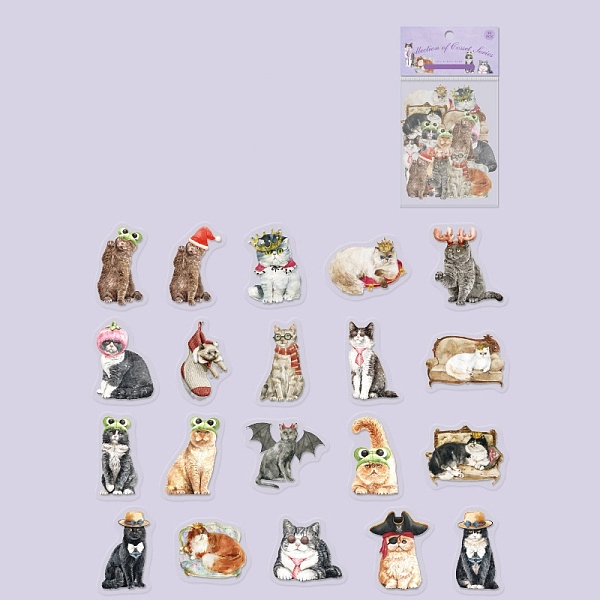 PandaHall 40Pcs Cute Cat PET Waterproof Self Adhesive Stickers, Kitten Decorative Decals for DIY Scrapbooking, Photo Album Decoration, Gray...
PandaHall 40Pcs Cute Cat PET Waterproof Self Adhesive Stickers, Kitten Decorative Decals for DIY Scrapbooking, Photo Album Decoration, Gray...