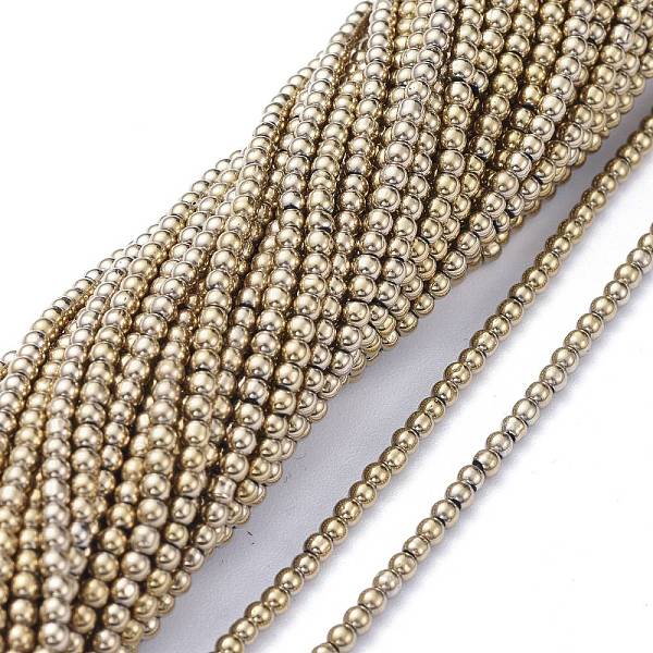 PandaHall Electroplate Glass Beads Strands, Full Plated, Round, Light Gold Plated, 2.5mm, Hole: 0.7mm, about 177pcs/Strand, 14.09 inch...
PandaHall Electroplate Glass Beads Strands, Full Plated, Round, Light Gold Plated, 2.5mm, Hole: 0.7mm, about 177pcs/Strand, 14.09 inch...