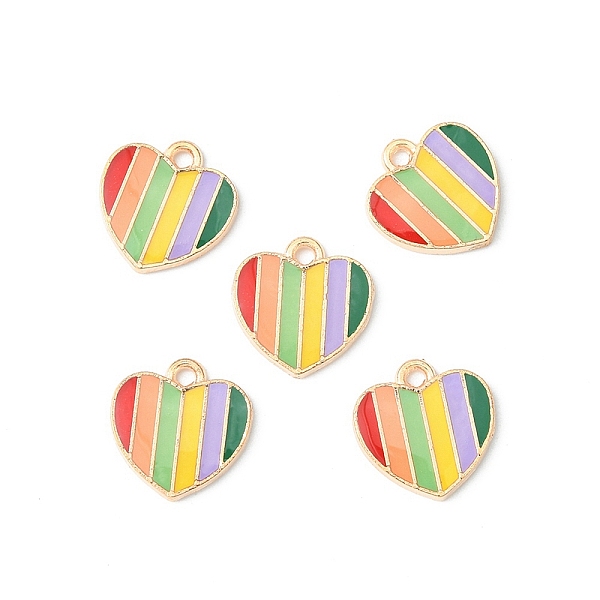 PandaHall Alloy Enamel Charms, Cadmium Free & Lead Free, Light Gold, Heart, Colorful, 13.5x13x2.5mm, Hole: 1.5mm Alloy+Enamel Heart
PandaHall Alloy Enamel Charms, Cadmium Free & Lead Free, Light Gold, Heart, Colorful, 13.5x13x2.5mm, Hole: 1.5mm Alloy+Enamel Heart