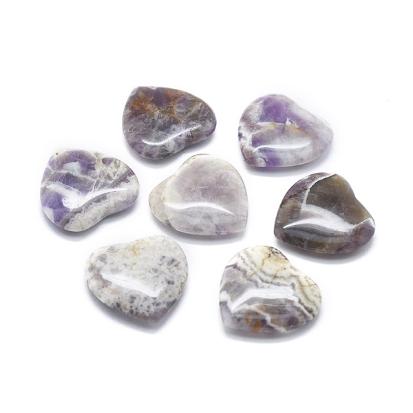 PandaHall Natural Chevron Amethyst Heart Love Stone, Pocket Palm Stone for Reiki Balancing, 29~30x29~30x7~8mm Amethyst Heart
PandaHall Natural Chevron Amethyst Heart Love Stone, Pocket Palm Stone for Reiki Balancing, 29~30x29~30x7~8mm Amethyst Heart