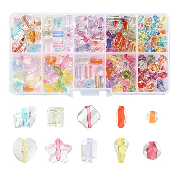PandaHall Transparent Acrylic Beads, Rhombus & Round & Oval, Mixed Color, 6~13x5.5~13x3~7mm, Hole: 1.5~2mm, 214pcs/box Acrylic Mixed Shapes..., Multicolor
PandaHall Transparent Acrylic Beads, Rhombus & Round & Oval, Mixed Color, 6~13x5.5~13x3~7mm, Hole: 1.5~2mm, 214pcs/box Acrylic Mixed Shapes..., Multicolor