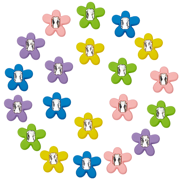 PandaHall CHGCRAFT 20Pcs 5 Colors Rubberized Style Acrylic Crystal Rhinestone Cabochons, Faceted, Flat Back, Flower, Mixed Color..., Multicolor
PandaHall CHGCRAFT 20Pcs 5 Colors Rubberized Style Acrylic Crystal Rhinestone Cabochons, Faceted, Flat Back, Flower, Mixed Color..., Multicolor