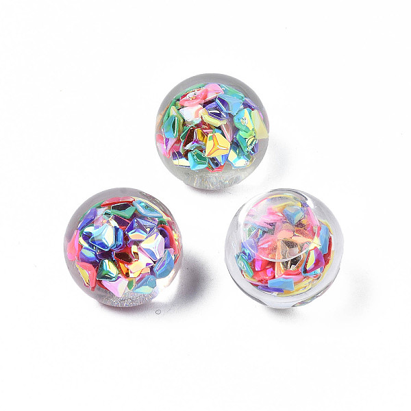 PandaHall Translucent Acrylic Cabochons, with Paillette, Round, Colorful, 18x15.5~16mm Acrylic Round
PandaHall Translucent Acrylic Cabochons, with Paillette, Round, Colorful, 18x15.5~16mm Acrylic Round
