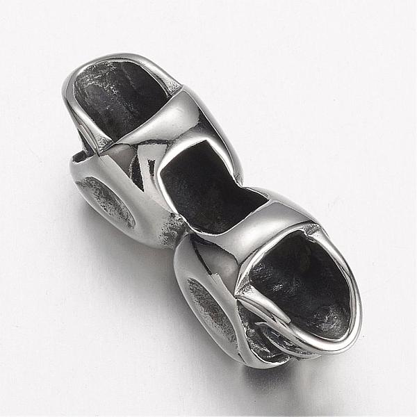 PandaHall 304 Stainless Steel Slide Charms, Skull, Antique Silver, 36x13x11.5mm, Hole: 6mm 304 Stainless Steel Skull
PandaHall 304 Stainless Steel Slide Charms, Skull, Antique Silver, 36x13x11.5mm, Hole: 6mm 304 Stainless Steel Skull