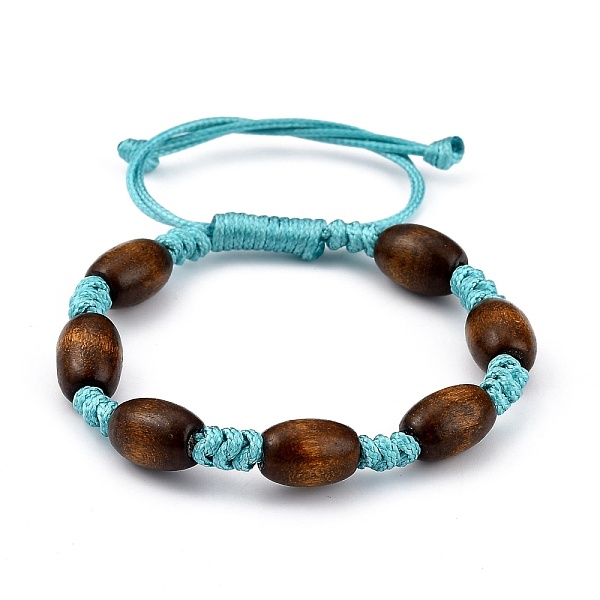 PandaHall Adjustable Korean Waxed Polyester Cord Kid Braided Beads Bracelets, with Spray Painted Natural Maple Wood Barrel Beads, Cyan...
PandaHall Adjustable Korean Waxed Polyester Cord Kid Braided Beads Bracelets, with Spray Painted Natural Maple Wood Barrel Beads, Cyan...