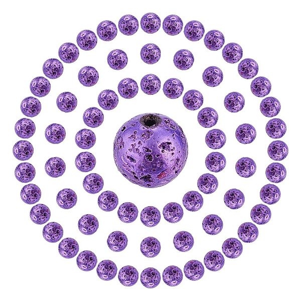 PandaHall SUNNYCLUE 80Pcs Electroplated Natural Lava Rock Bead Strands, Round, Dark Orchid, 8~9mm, Hole: 1.2mm Lava Rock Round
PandaHall SUNNYCLUE 80Pcs Electroplated Natural Lava Rock Bead Strands, Round, Dark Orchid, 8~9mm, Hole: 1.2mm Lava Rock Round