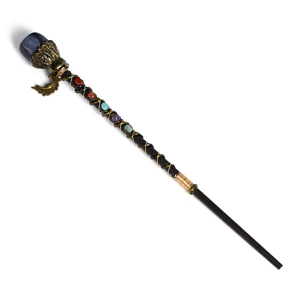 PandaHall Natural Sodalite Magic Wand, Metal Moon Cosplay Magic Wand, with Wood Wand, for Witches and Wizards, 280mm Sodalite Moon
PandaHall Natural Sodalite Magic Wand, Metal Moon Cosplay Magic Wand, with Wood Wand, for Witches and Wizards, 280mm Sodalite Moon