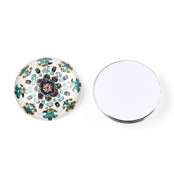 PandaHall Glass Cabochons, Half Round with Kaleidoscope Pattern, Colorful, 25x7.5mm Glass Half Round Multicolor
PandaHall Glass Cabochons, Half Round with Kaleidoscope Pattern, Colorful, 25x7.5mm Glass Half Round Multicolor