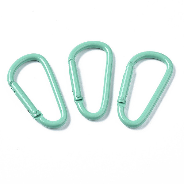 PandaHall Aluminum Spring Gate Rings, D Shape, Turquoise, 46x24x4.5mm, Inner Diameter: 38.5x16mm Aluminum Green
PandaHall Aluminum Spring Gate Rings, D Shape, Turquoise, 46x24x4.5mm, Inner Diameter: 38.5x16mm Aluminum Green